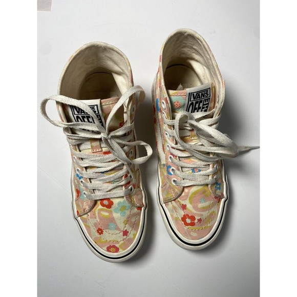 VANS Sk8-Hi Tapered Floral Women's Canvas Sneaker Skate Size 7 Eco Cush 500714 - Picture 14 of 14